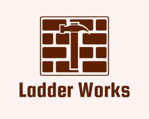 Concrete Brick Hammer logo design