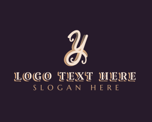 Spa - Elegant Fashion Boutique Letter Y logo design