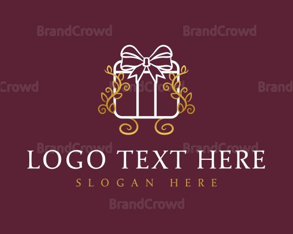 Ribbon Gift Present Logo