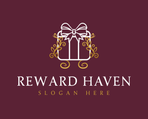 Rewards - Ribbon Gift Present logo design