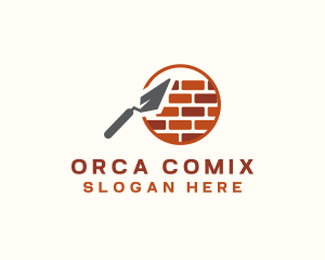 Utility - Trowel Brick Construction logo design