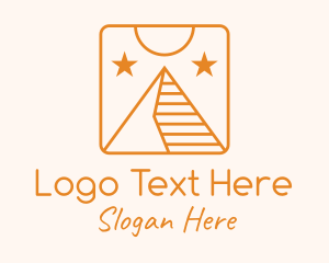Yellow - Minimalist Pyramid Travel logo design