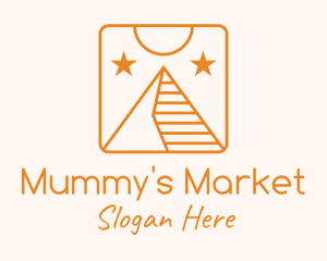 Mummy - Minimalist Pyramid Travel logo design