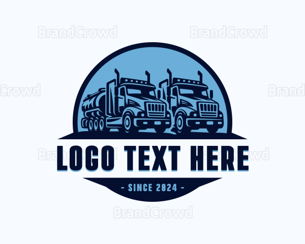 Tank Truck Vehicle Logo