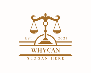 Courthouse - Paralegal Law Scale logo design