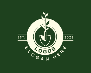 Field - Planting Shovel Lawn logo design