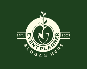 Grass - Planting Shovel Lawn logo design