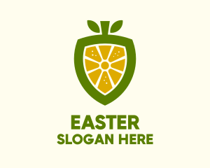Juice Bar - Lemon Fruit Shield logo design
