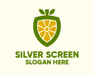 Fruit Shop - Lemon Fruit Shield logo design