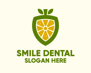 Fresh - Lemon Fruit Shield logo design