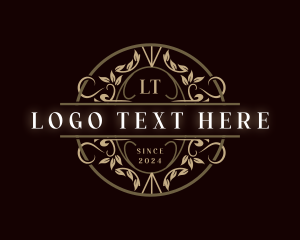 Premium - Luxury Leaf Wreath logo design