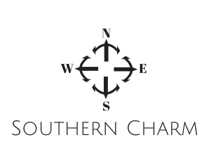 Southern - Cardinal Directions Compass logo design