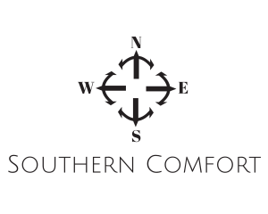 Cardinal Directions Compass logo design