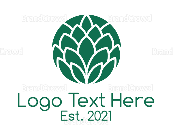 Green Circle Leaf Logo