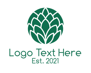 Circle - Green Circle Leaf logo design