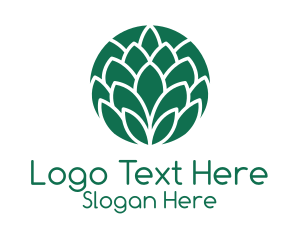 Green Circle Leaf Logo