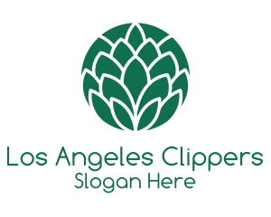 Green Circle Leaf Logo