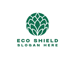 Green Eco Leaf logo design