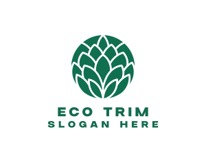 Green Eco Leaf logo design