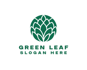 Green Eco Leaf logo design