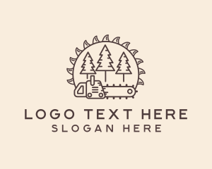Sculptor - Chainsaw Tree Log logo design
