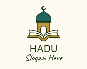 Quran Mosque Temple Logo