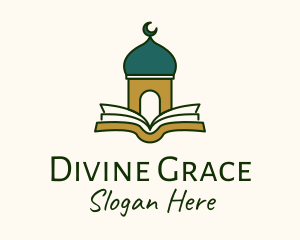 Prayer - Quran Mosque Temple logo design