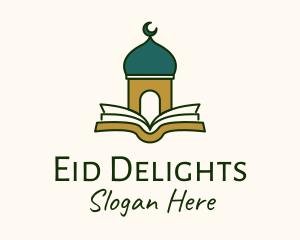 Eid - Quran Mosque Temple logo design