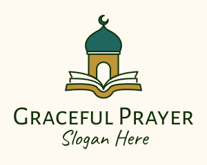 Quran Mosque Temple logo design