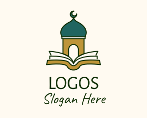 Kaaba - Quran Mosque Temple logo design