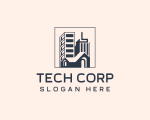 Corporation - Corporate Building Realty logo design