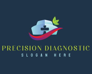 Diagnostic - Herbal Medical health logo design