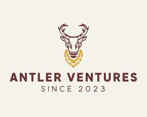 Stag Buck Antler logo design