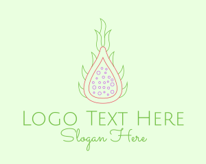 Fresh - Minimalist Dragon Fruit logo design