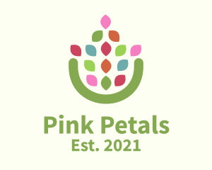 Modern Flower Petal  logo design