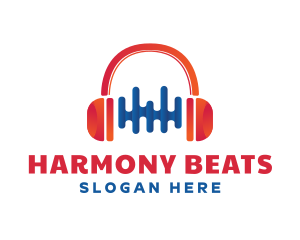Soundtrack - DJ Headphone Audio logo design