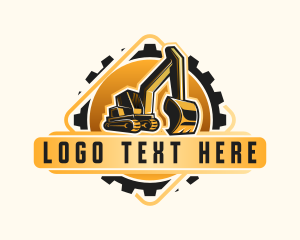 Heavy Duty - Excavator Engineering Construction logo design