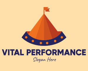 Performance - Circus Tent Carnival logo design