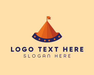 Tent - Circus Tent Carnival logo design