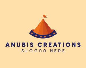 Circus Tent Carnival logo design