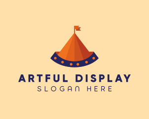 Circus Tent Carnival logo design