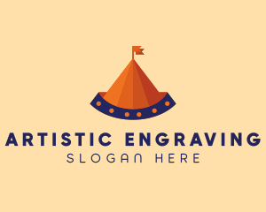 Circus Tent Carnival logo design