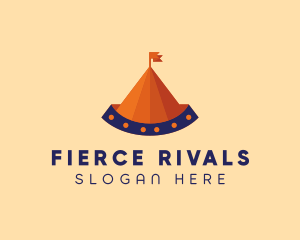 Circus Tent Carnival logo design