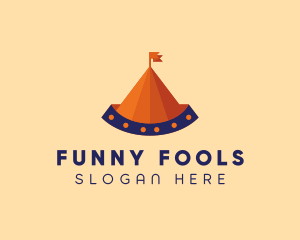 Clown - Circus Tent Carnival logo design