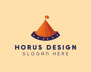 Circus Tent Carnival logo design