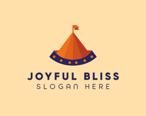 Circus Tent Carnival logo design