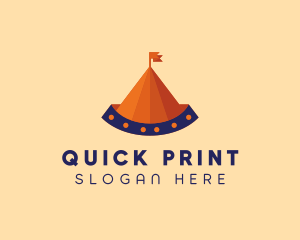 Circus Tent Carnival logo design