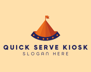 Circus Tent Carnival logo design