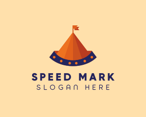 Circus Tent Carnival logo design