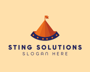 Circus Tent Carnival logo design